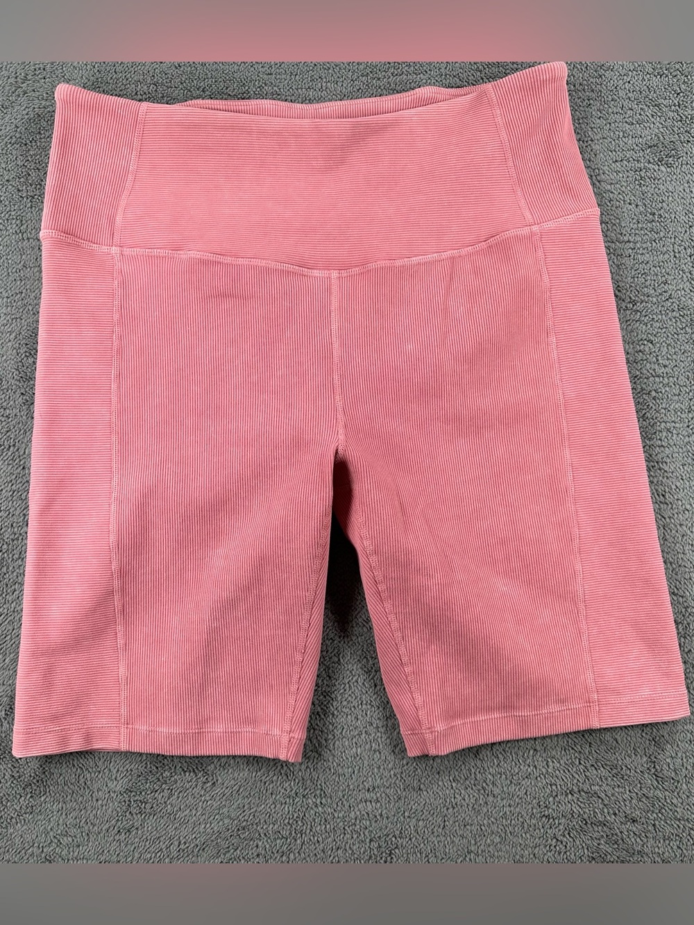 Zella Women’s Bike Shorts High Waisted Ribbed 9” Inseam